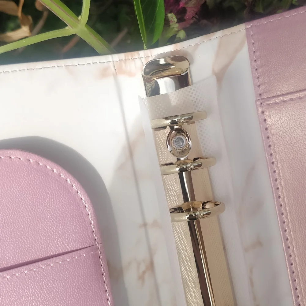 🆓🚚 A6 Binder Cover Rose Gold